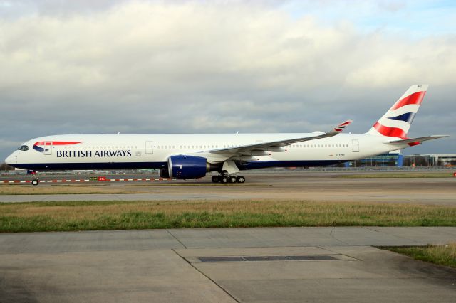 Airbus A350-1000 (G-XWBD) - Taxiing to Stand 548 on 11-Jan-20 operating flight BAW118 from VOBL.