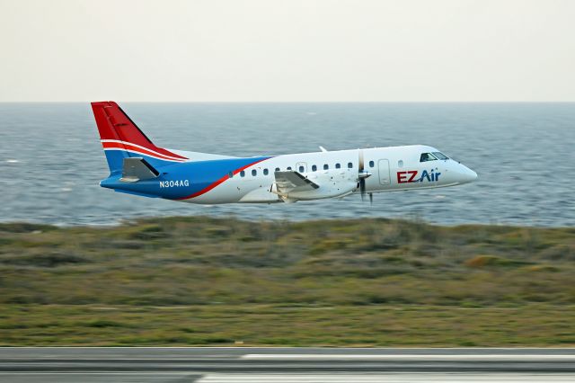 Saab 340 (N304AG) - Low Pass by EZ Air's first SAAB 340.