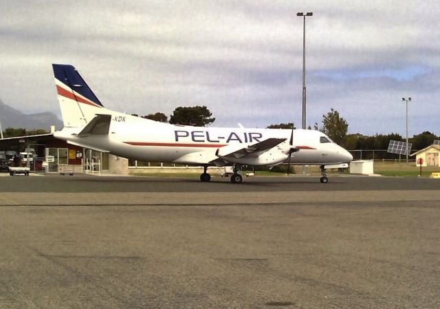 Saab 340 (VH-KDK) - Pelair Saab on a freight charter to Flinders Island, Sept 2013