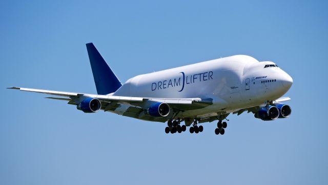 Boeing Dreamlifter (N780BA) - GTI4356 from KCHS on final to Rwy 16R on 6.19.18. (ln 778 / cn 24310).