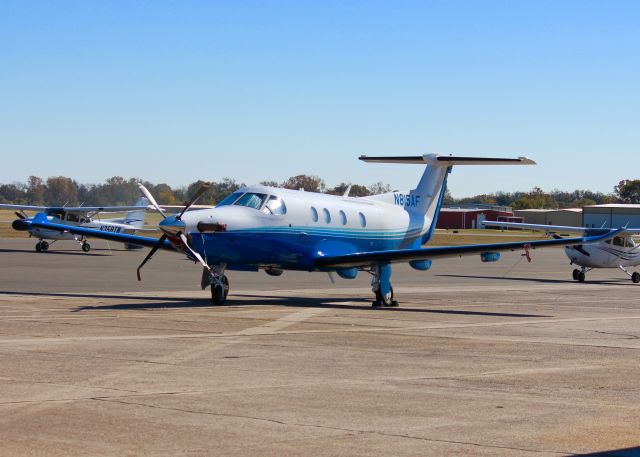 Pilatus PC-12 (N815AF) - At Downtown Shreveport. 