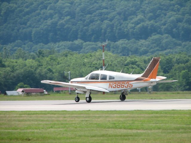 Piper Cherokee (N38635) - Just arrived at the 2009 WRAP Pancake Breakfast.  http://www.ed-it.com/