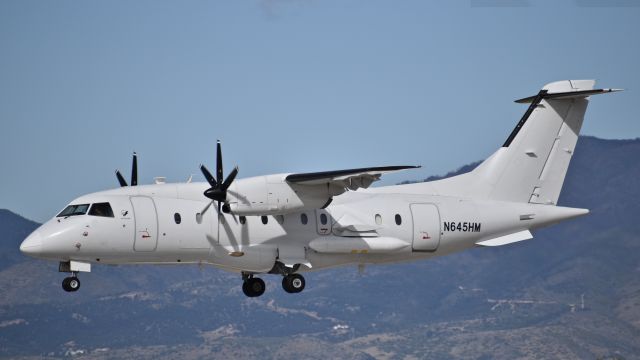 Fairchild Dornier 328 (N645HM) - USAF Dornier 328-100 (aka C-146A "Wolfhound"), assigned to the 492nd Special Operations Wing, on final for RWY 17L at Colorado Springs Airport