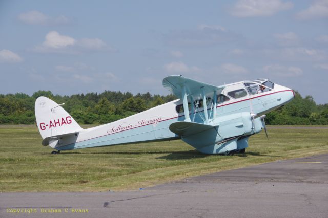 De Havilland Dragon Rapide (G-AHAG) - Offering pleasure flights during the 2023 Blackbushe Air Day