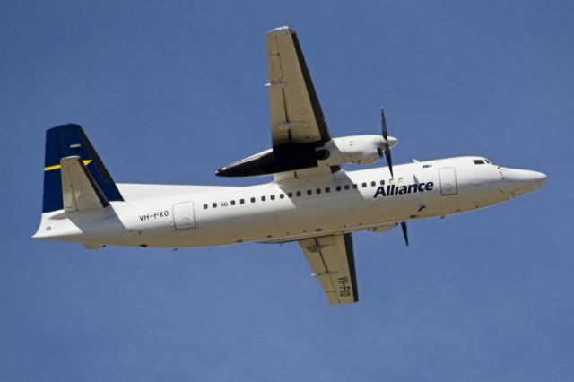 Fokker Maritime Enforcer (VH-FKO) - Heading skywards off runway 23. Thursday, 4th April 2013.