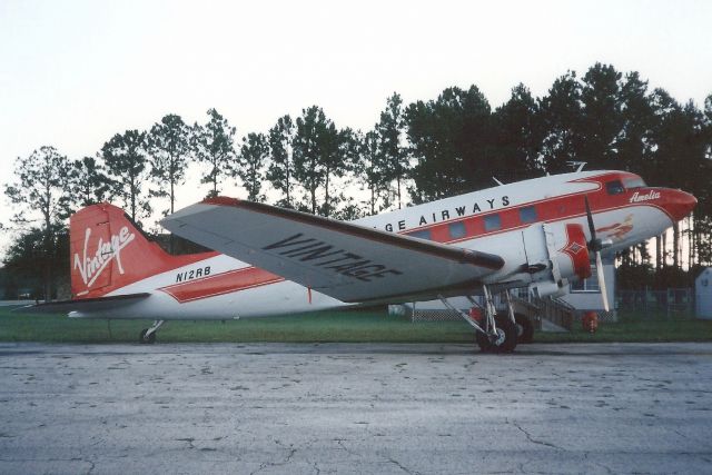 Douglas DC-3 (N12RB) - Seen here on 9-Jul-94.br /br /Reregistered N33VW 25-Jun-98.