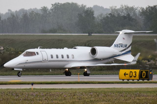 Learjet 60 (N824LM) - 2012 Learjet 60XR taxiing into the FBO Ramp at the Buffalo Niagara International Airport (KBUF) after a short hop from the Niagara Falls International Airport (KIAG)