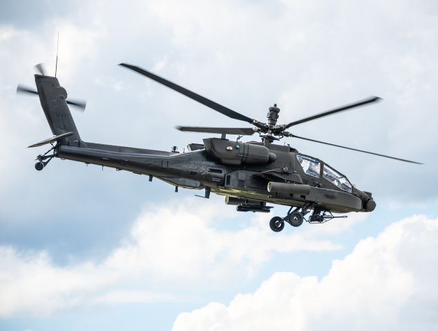 Boeing Longbow Apache — - AH-64E departing KCAE