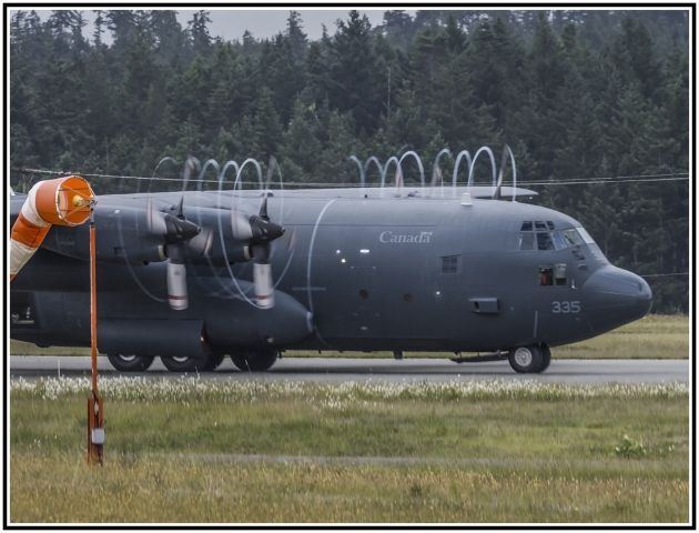 13-0335 — - Starting take-off roll on Rwy 30 at CFB Comox June 5, 2021 in humid conditions