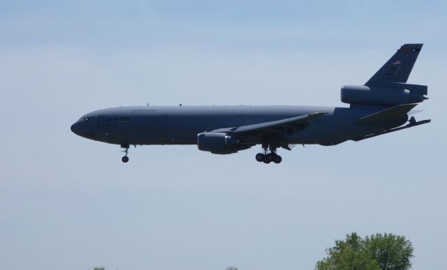 N70120 — - Shown here is a Air Force KC10 aerial refueling tanker doing touch and goes in the Spring of 2018.