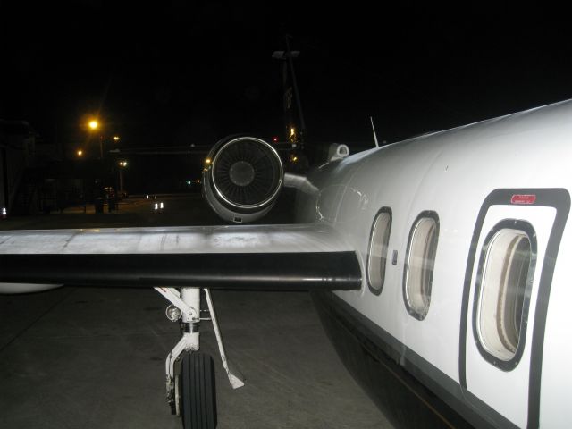 IAI 1124 Westwind (N807BF) - McCreery Aviation, McAllen, TX taken on Jan 16, 2010 at 2239.