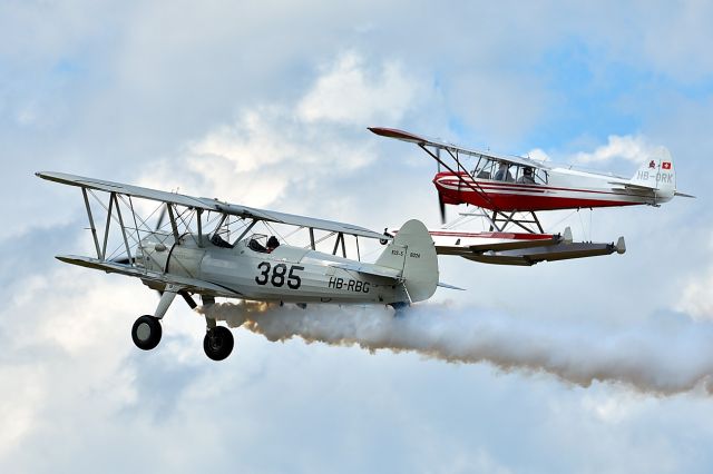 HB-RBG — - Stinson L-5A Sentinel during CAF Swiss Wing Warbird Fly-Inn 2017 (08-05-2017)