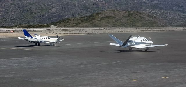 Cirrus Vision SF50 (N478CV) - A couple flying around the works in a Cirrus Jet.... fuel stop at Narsarsuaq, Greenland. 02-AUG-2024.