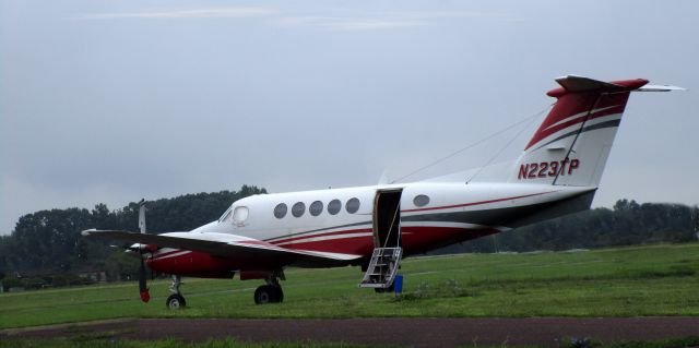 Beechcraft Super King Air 200 (N223TP) - Shortly after arriving is this 1983 Beechcraft Super King Air 200 in the Summer of 2023.