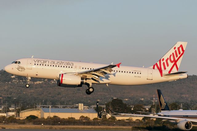 Airbus A320 (VH-VKQ) - Airbus A320-200 sn 4053. Virgin Regional Airways VH-VKQ final rwy 03 YPPH 23 April 2022