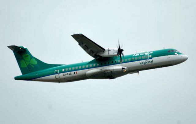 ATR ATR-72 (EI-FAS) - TAKEN FROM FREEPORT CARPARK