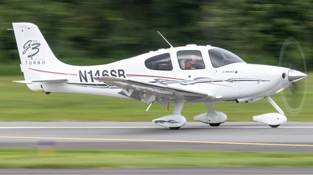 Cirrus SR-22 (N146SB) - N146SB slowing down on College Park Airport’s runway 15 after a flight from Avoca