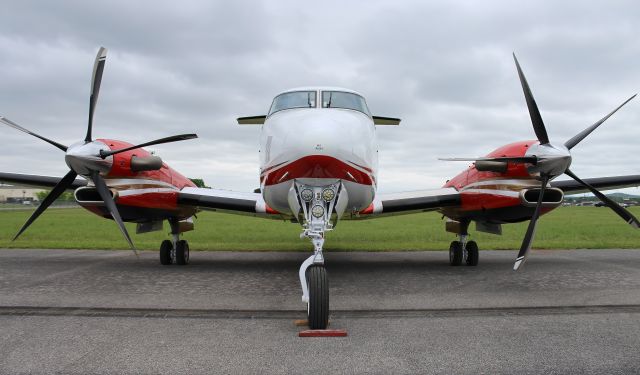 Beechcraft Super King Air 350 (N350JF) - A 2014 model Beech B300 Super King Air 350 at Boswell Field, Talladega Municipal Airport, AL during NASCAR'S 2024 GEICO 500 Race Weekend @ Talladega Superspeedway - April 20, 2024.