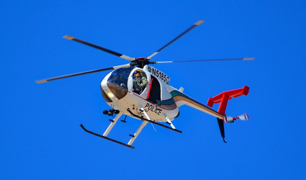 MD Helicopters MD 500 (N5185G) - N5185G Las Vegas Metropolitan Police 1984 Hughes 369FF C/N 0009F - North Las Vegas Airport (IATA: VGT, ICAO: KVGT, FAA LID: VGT)br /Photo: Tomás Del Corobr /July 6, 2016
