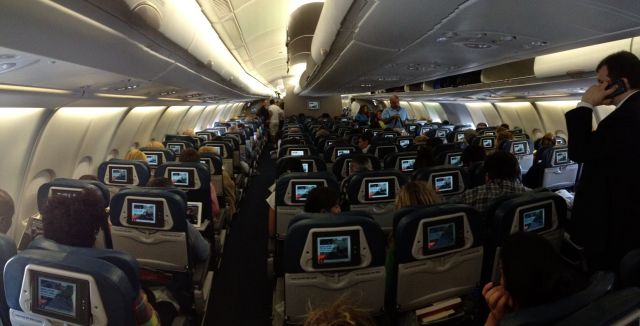 Airbus A330-300 — - Panorama of the A330-323 i took from Athens to John F. Kennedy.