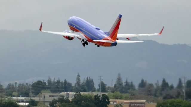 Boeing 737-700 (N240WN) - N240WN Southwest Airlines Boeing 737-700 - cn 32503br /Age 8.9 Yearsbr /2015-04-05 WN804 San Jose (SJC) Orange County (SNA) 11:05-->Landed 12:08