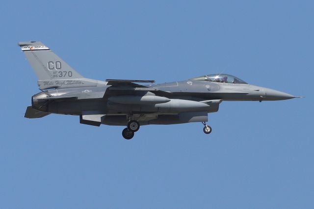 Lockheed F-16 Fighting Falcon (86-0370) - 'BANG 23' from the 120th Fighter Squadron the 'Mile High Militia' (Colorado Cougars), based at  Buckley Space Force Base, Aurora, CO