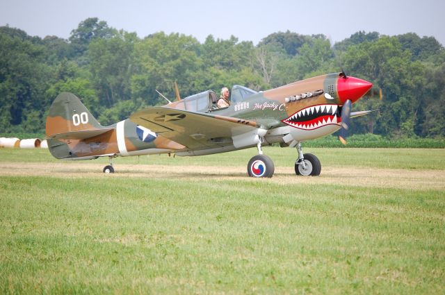 CURTISS Warhawk (NX1232N) - A P-40 Warhawk taxis out for takeoff.