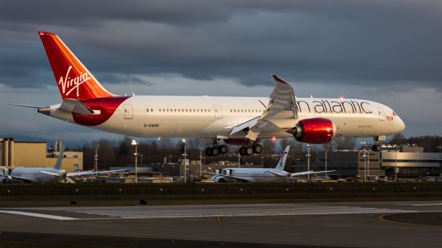 Boeing 787-9 Dreamliner (G-VAHH) - Virgin Atlantic G-VAHH returning from test flight at KPAE