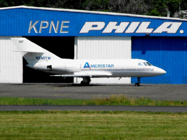 Dassault Falcon 20 (N240TW) - Shown here resting those twin engines in the Spring of 2012.