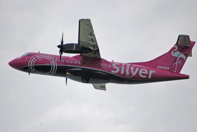 Aerospatiale ATR-42-600 (N400SV) - Departing runway 9 back to Tampa.br /br /March 8, 2020