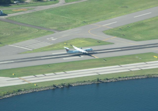 de Havilland Dash 8-400 — - Landing at Toronto City Airport
