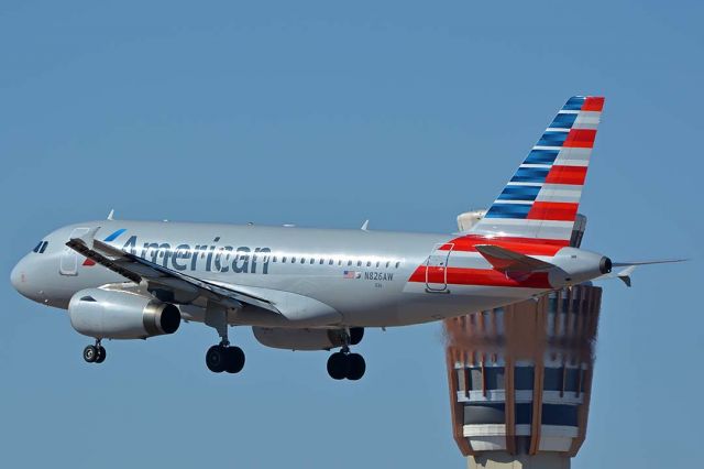 Airbus A319 (N826AW) - American Airbus A319-132 N826AW at Phoenix Sky Harbor on January 17, 2018. It is the former US Airways "Arizona".