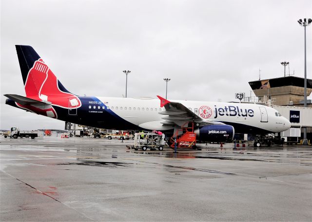 Airbus A320 (N605JB) - April 1st 2021 - NEW Red Sox Special Livery