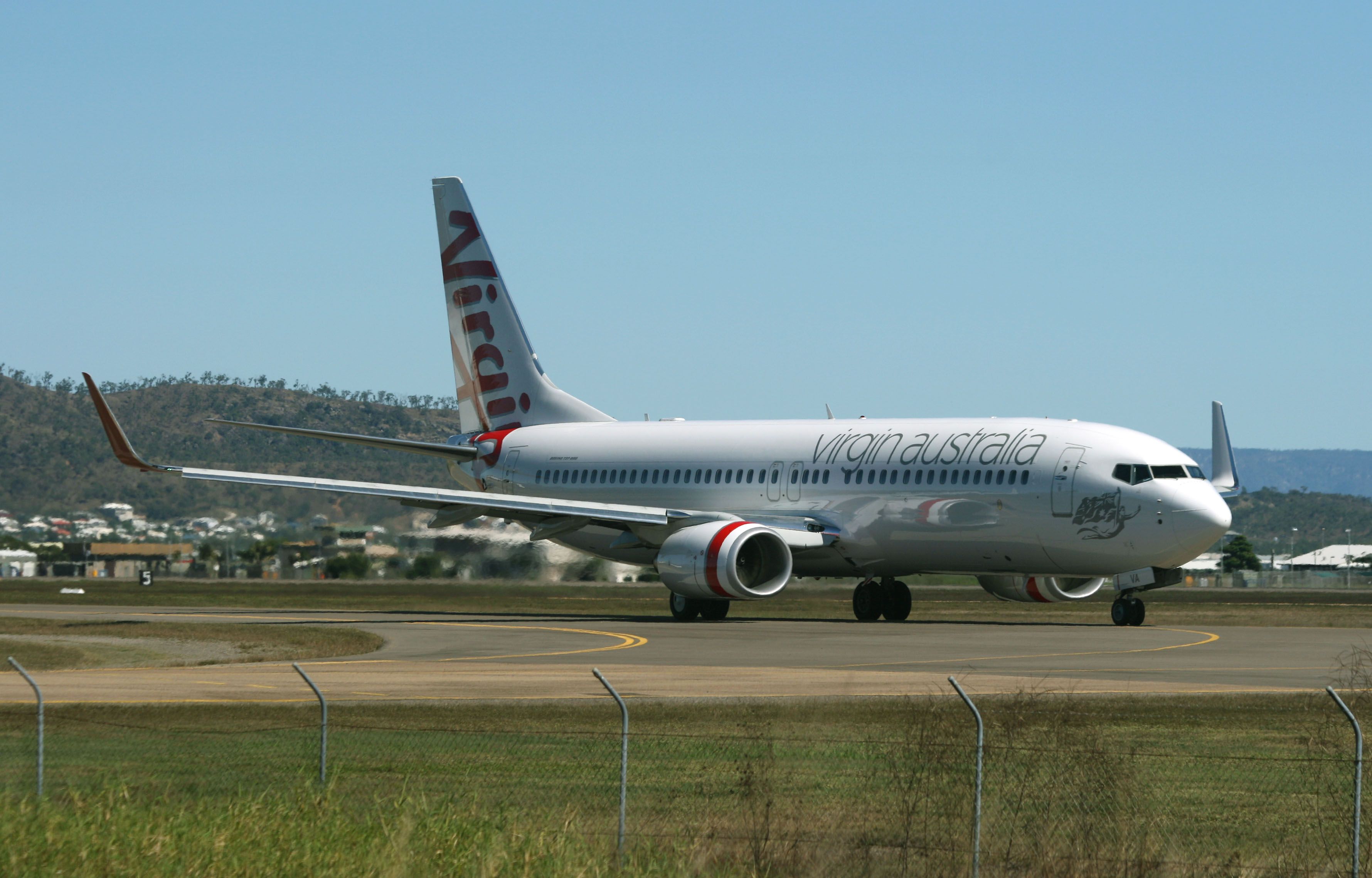 Boeing 737-800 (VH-YVA) - Taxiing for departure runway 19 at Townsville