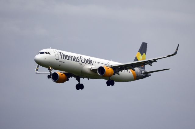 Airbus A321 (G-TCDF) - Thomas Cook - A321-211WL (G-TCDF) Midday arrival at NCL. (Photo Jun 2016)