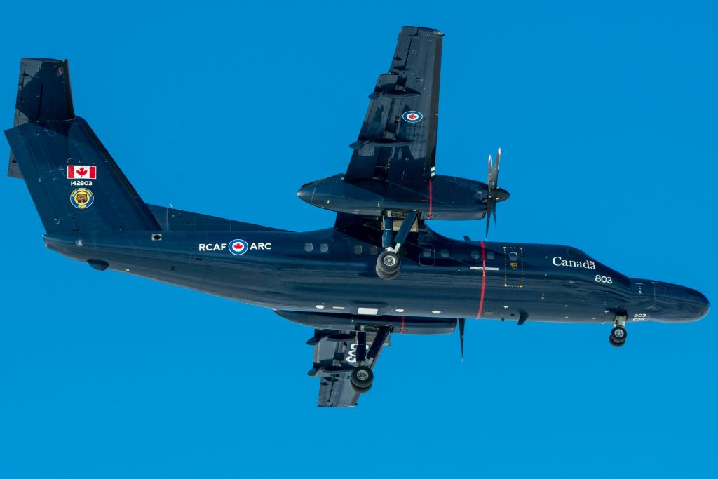 de Havilland Dash 8-100 (14-2803) - A CT142 "Gonzo" arrives at CYYC Rwy 35R.