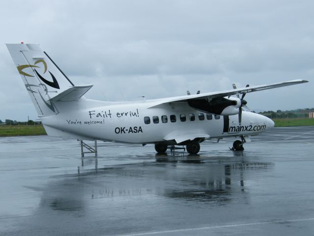 OK-ASA — - OK-ASA Let 410 UVP-E Turbolet   cn 902439 icao 49D09B previous reg sp-kpy with manx2.com titles  and failte erriu!and youre welcome seen at carnmore airport galway ireland   02-08-2010