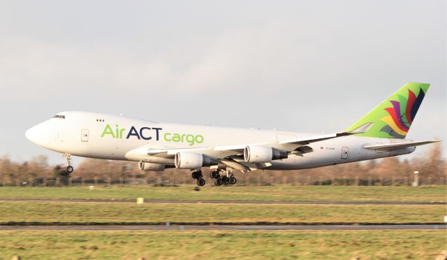 Boeing 747-400 (TC-ACM) - AirAct cargo b747-428f(er) tc-acm landing at shannon from istanbul 22/11/20.