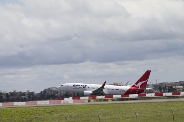 Boeing 737-800 (VH-VXM) - Under Control Tower.