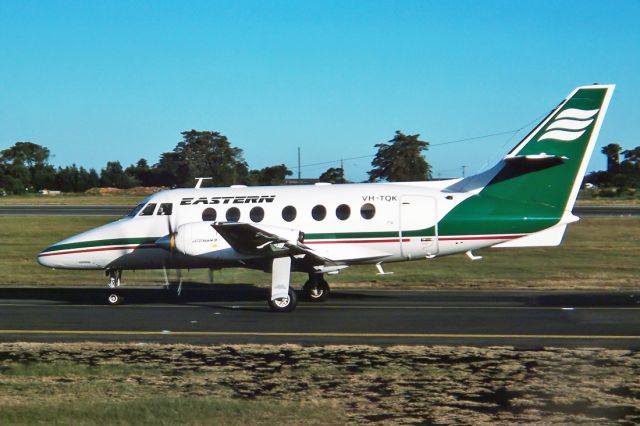 de Havilland Dash 8-300 (VH-TQK) - EASTERN AUSTRALIAN AIRLINES - BRITISH AEROSPACE BAe-3107 JETSTREAM 31 - REG : VH-TQK (CN 705) - KINGSFORD SMITH SYDNEY NSW. AUSTRALIA - YSSY 35MM EPSON SCAN AT 6400 DPI.