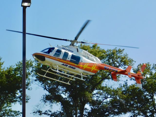 Bell 407 (N531PA) - Pafford Air One’s brand new spare helicopter landing at Bolivar Medical Center for the first time