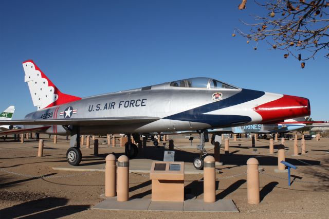 54-2299 — - F-100 Super Sabre at Joe Davies Heritage Air Park, Palmdale, CA, near Blackbird Park.