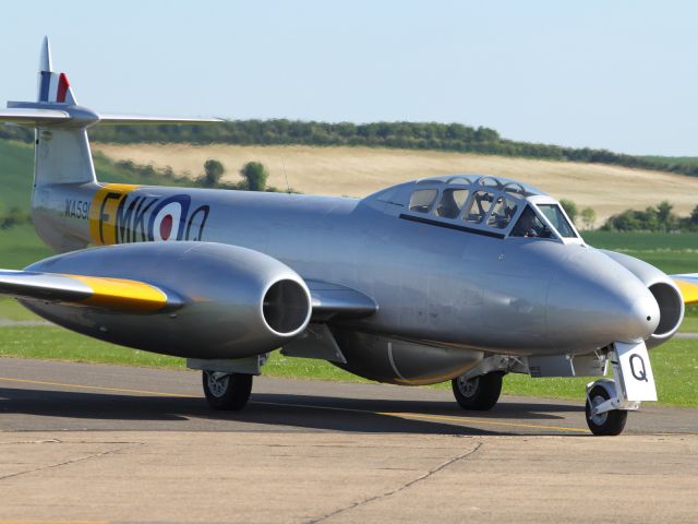 — — - The first operational Western jet fighter to see action during the closing stages of WWII.