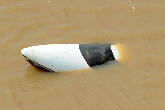 N420A — - Flooded jet at the General Dewitt Spain Airport in Memphis.