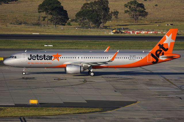 Airbus A321 (VH-OFP) - Another brand new A321Neo for  JQ. Welcome to Melbourne!