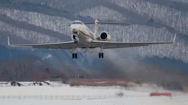 Gulfstream Aerospace Gulfstream V (VP-CTE) - Jet Aviation Business Jets [PP/PJS]br /Gulfstream Aerospace G550br /Jan.30.2016 Hakodate Airport [HKD/RJCH] JAPAN