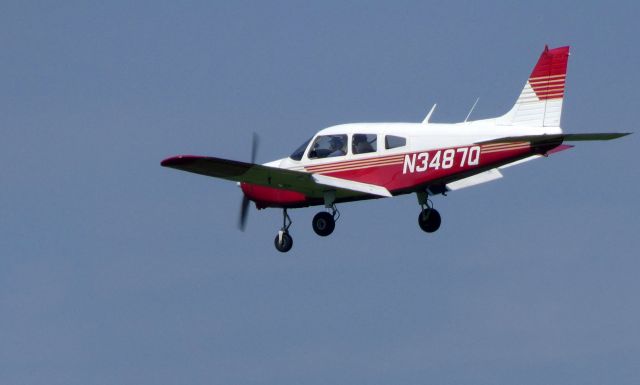 Piper Cherokee (N3487Q) - On final is this Piper Cherokee in the Summer of 2018.