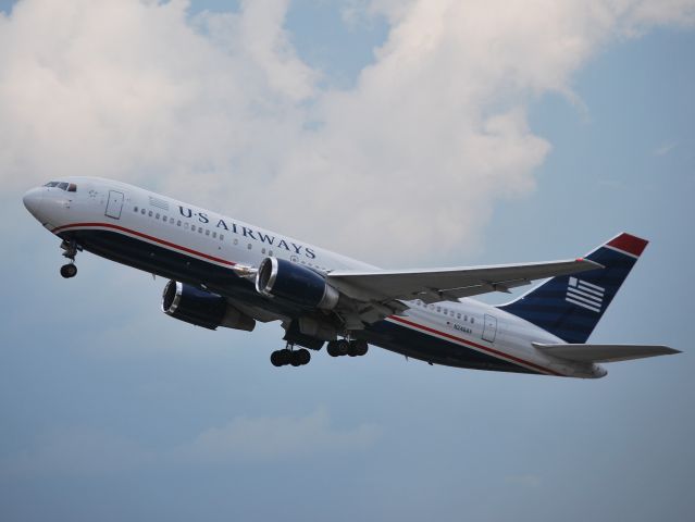 BOEING 767-200 (N246AY) - Departing 36C - 7/19/12