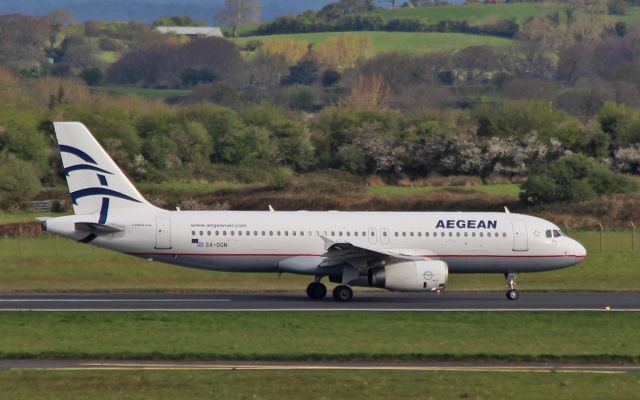 Airbus A320 (SX-DGN) - aegean a320 sx-dgn dep shannon 24/4/16.