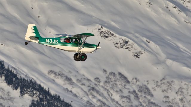 N3JK — - On approach to Juneau.  Both seats occupied, nice day for flying.